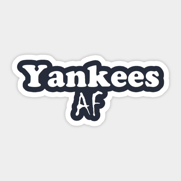 the Yankees AF Design Sticker by Bleeding Yankee Blue